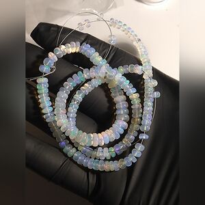 100 carats of high grade natural crystal opal beads